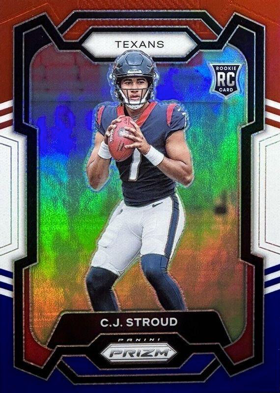 2023 Panini Prizm C.J. Stroud Red White Blue Rookie #339